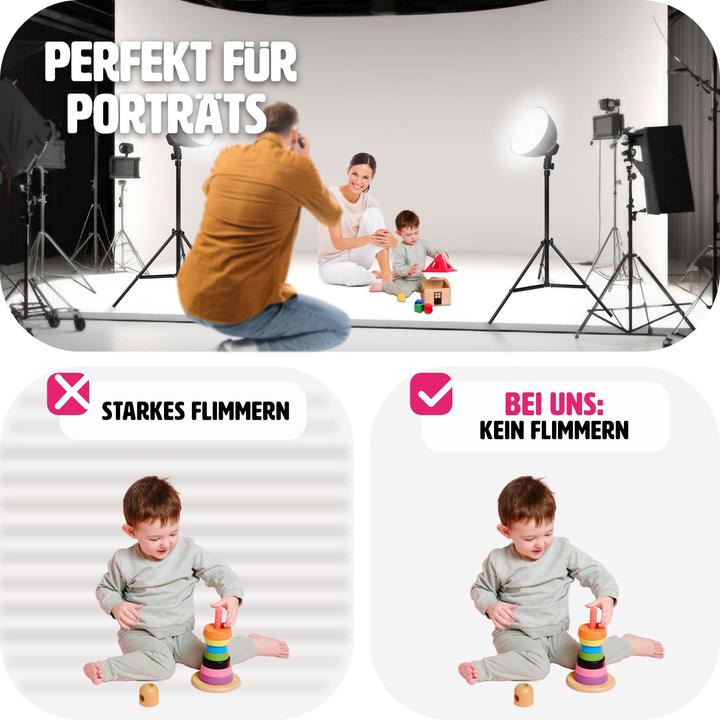 Produktbild tectake 2 Studioleuchten (Studioleuchte)