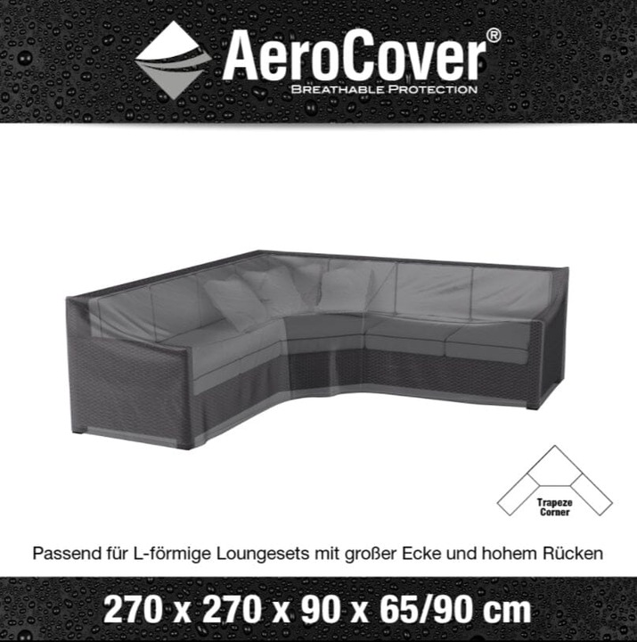 Actual product image AeroCover L-shape trapezoid 270x270x90