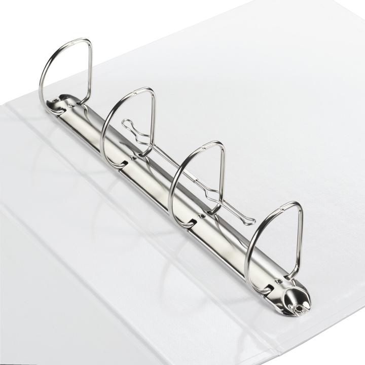 Immagine prodotto Hama Cartella con meccanismo ad anelli 4-D, larghezza dorso 70 mm, con custodia, bianco (70 mm, 1 x)