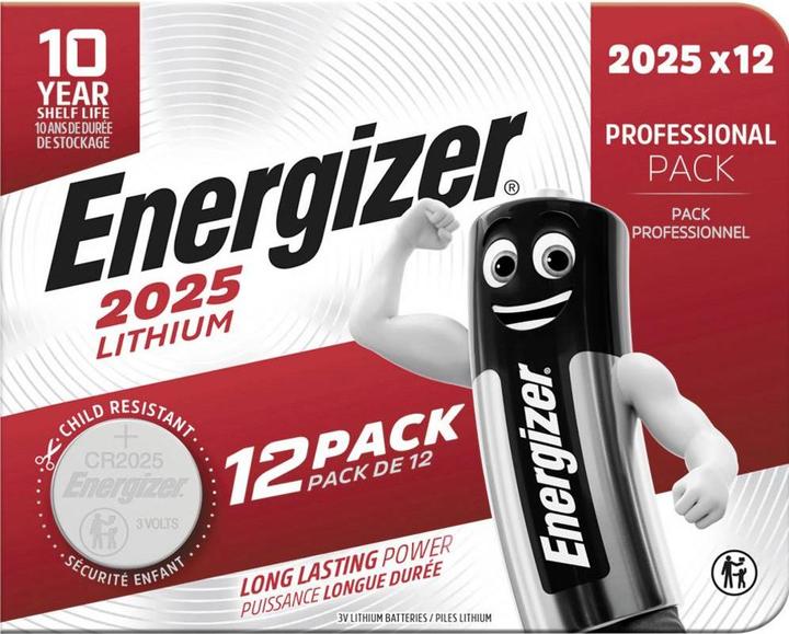 Immagine prodotto Energizer Batteria a bottone al litio CR 2025 (12 pz., CR2025, 163 mAh)