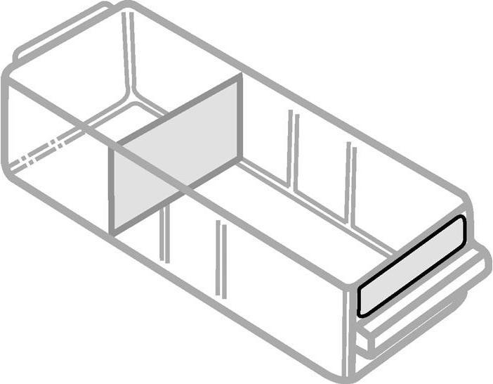 Productafbeelding Raaco Etiketten set 60 stuks B52xH10mm voor lade type D wit / doorzichtig