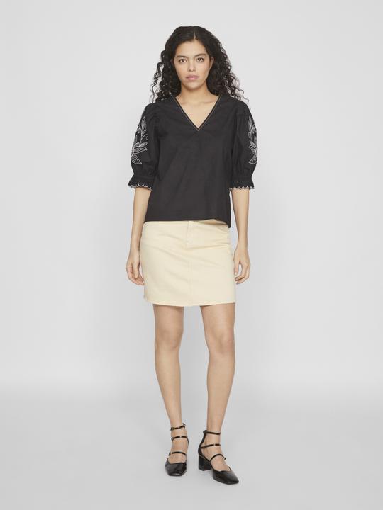 Produktbild Vila V-Ausschnitt Oberteil mit kurzen Ärmeln (34)