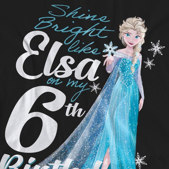 Produktbild Disney Frozen Bright Like Elsa TShirt 6 Geburtstag (S)