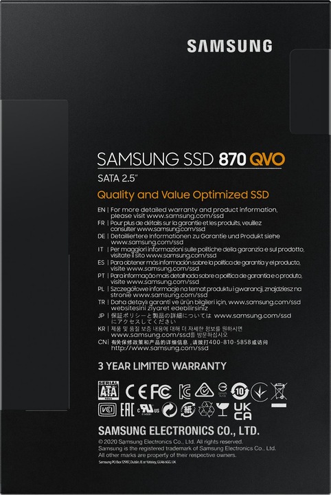 Produktbild Samsung 870 QVO (8000 GB, 2.5")