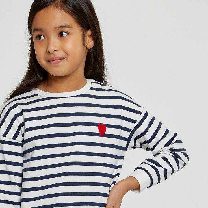 Produktbild La Redoute Collections Gestreiftes Sweatshirt mit rundem Ausschnitt (158)