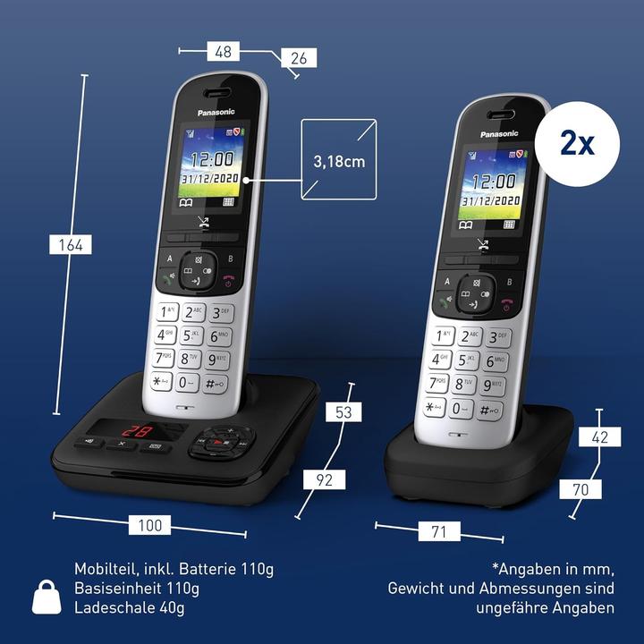 Actual product image Panasonic KX-TGH723GS