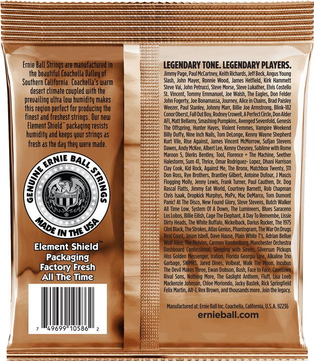 Produktbild Ernie Ball Saitensatz, Akustik, Earthwood Phosphor Bronze, Custom Medi (6 x, Gitarre, 0.01")