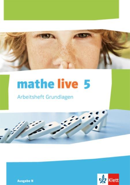 Produktbild mathe live. Arbeitsheft Grundlagen mit Lösungsheft 5. Schuljahr. Ausgabe N (Deutsch, Ernst Klett Verlag, 2015)