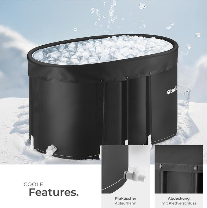 Immagine prodotto tectake Eisbadewanne Espoo (375 l, 70 cm, 105 cm)