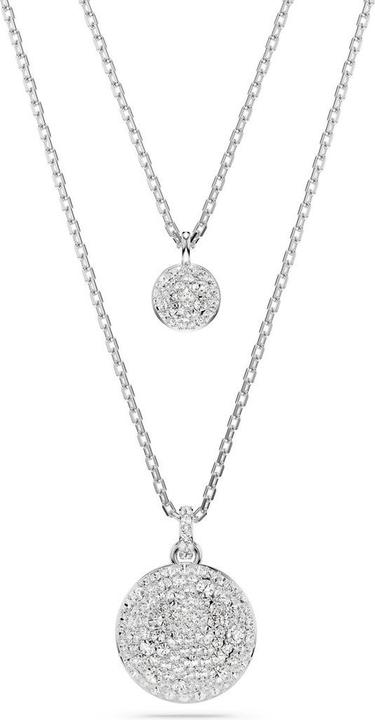 Immagine prodotto Swarovski Collana Meteora in look stratificato bianco (Metallo Swarovski, 38 cm)