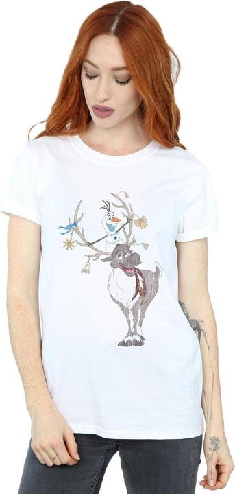 Image du produit Disney - T-shirt FROZEN SVEN AND OLAF CHRISTMAS ORNAMENTS - Femme (S)