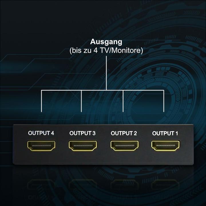 Actual product image Hermex HDMI Splitter HDMI Splitter Box HDMI Splitter HDMI Signal Splitter