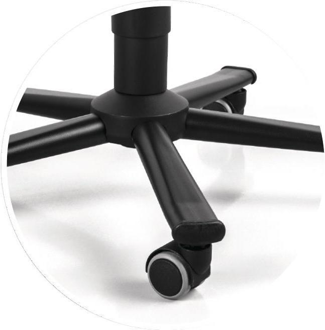 Produktbild Bimos Arbeitsdrehstuhl Nexxit Bodengleiter Supertec-Gewebe schwarz Grifffarbe blau 450-600 mm