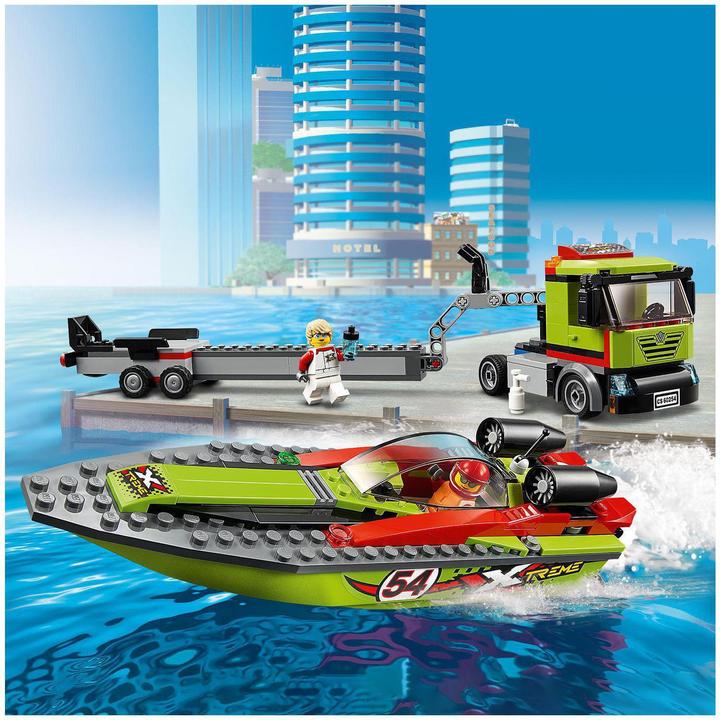 Produktbild LEGO Rennboot-Transporter (60254, LEGO City)