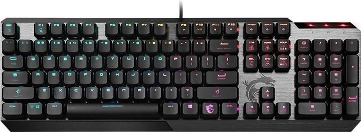 Actual product image MSI Vigor GK50 Low Profile Keyboard USB QWERTY US English, Metallic (US, Cable)