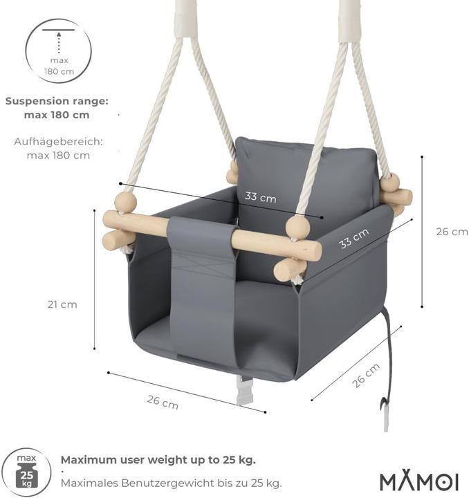 Actual product image Mamoi Children swing