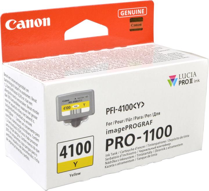 Actual product image Canon PFI-4100 Y yellow (Y)
