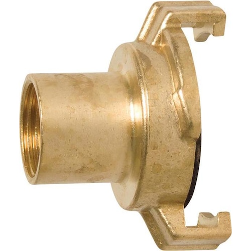 Mega, Schlauchanschluss + Schlauchverbinder, Gewindestück Messing Innengewinde 3/4 ″ (Schlauchkupplung, 40 mm)