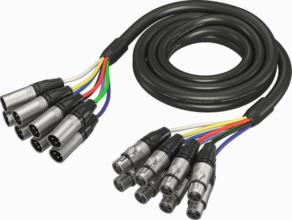 Behringer GMX-300 Kabel 8 x XLR F - 8 x XLR M 3m (3 m, Multicore)