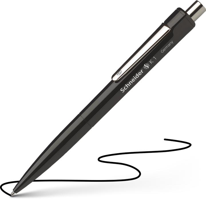 Produktbild Schneider Kugelschreiber K 1 0,5mm schwarz dokumentenecht Farbe des Schaftes: schwarz (Schwarz, 1 x)