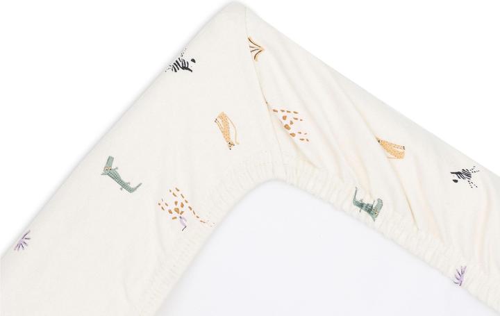 Produktbild Jollein Wickelkissenbezug Jungle Jambo Weiss (50 x 70 cm)