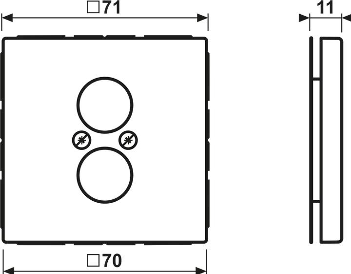 Produktbild JUNG Einsatz LS 2f LS edst mt Schraubbef ME2962-2AT