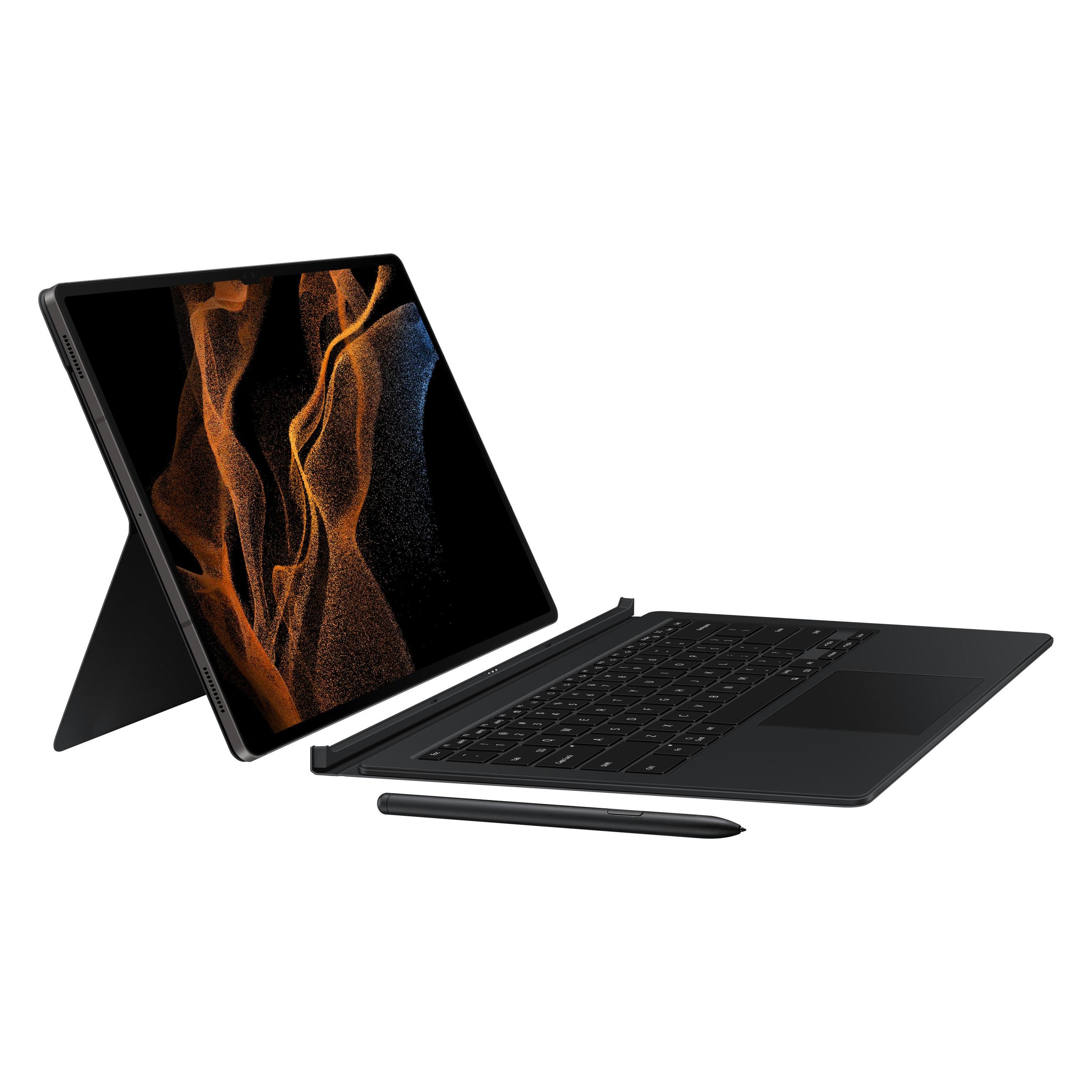 Samsung Book Cover Keyboard (DE), Tablet Tastatur, Schwarz