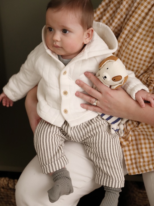 Produktbild Vertbaudet Gesteppte Baby Sweatjacke mit Kapuze (74)