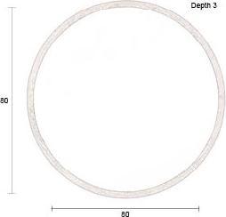Produktbild Dutchbone Gale Mirror (80 x 80 x 3 cm)
