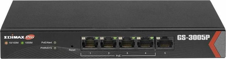 Produktbild edimax Long Range 5-Port Gigabit Web Managed Switch with 4 PoE+ Ports (PB 72W) (5 Ports)