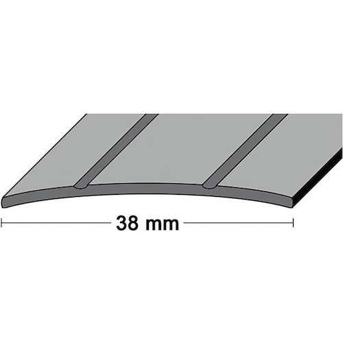 PG, Profil + Stange, LM-Übergangsschiene Breite 38 mm Länge 90 cm Aluminium silberfarbig 2 Rillen mittig gelocht