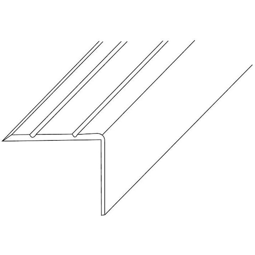 PG, Profil + Stange, LM-Treppenwinkel 25 x 20 mm Länge 1000 mm Aluminium silberfarbig eloxiert einseitig gelocht