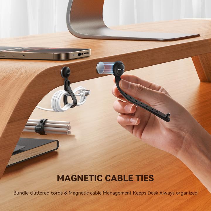 Produktbild Joyroom magnetic silicone cable tie JR-ZS422 (Kunststoffkabelbinder, 6 Stk.)