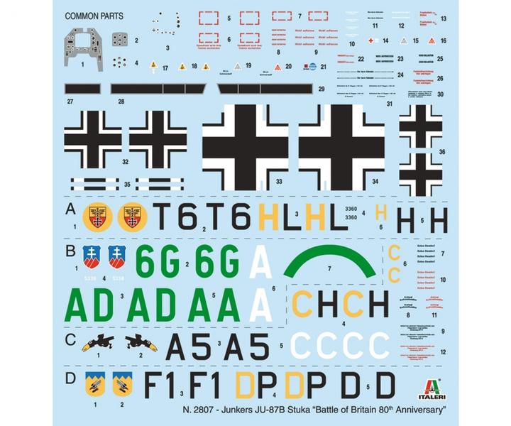 Actual product image 1:48 Junkers JU-87B Stuka Bat.o.Brit.