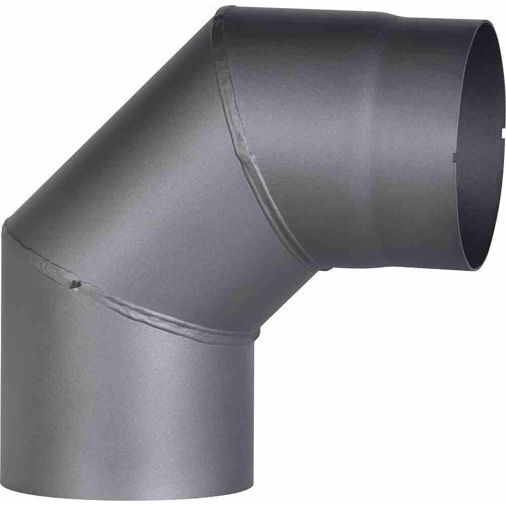 FireFix, Zubehör Kerzen + Kamin, RD150/BO Ofenrohrbogen aus 2 mm starken Stahl (Rauchrohr) in 150 mm Durchmesser, für Ka...