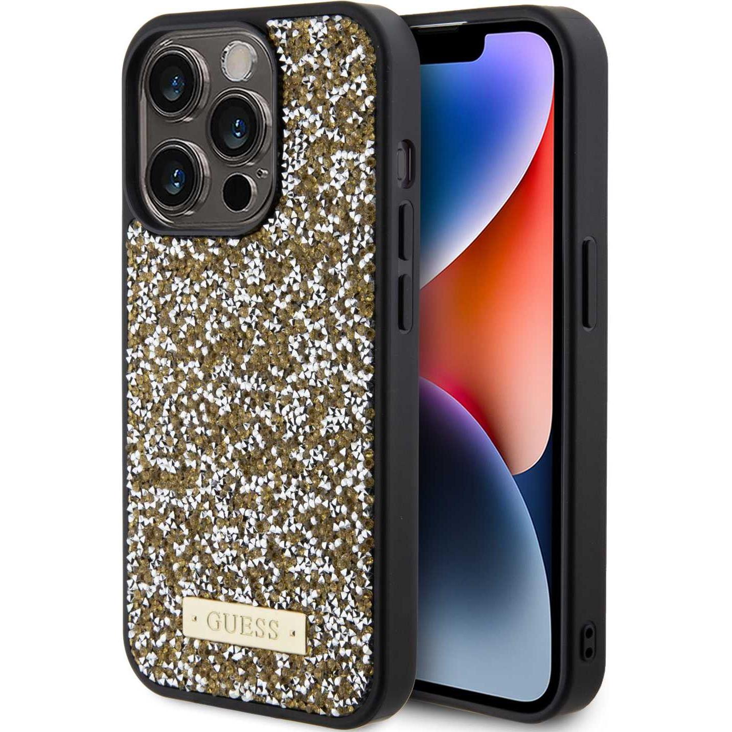 Guess Hard Case (Apple iPhone 15 Pro Max), Smartphone Hülle, Gelb