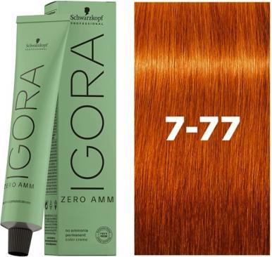 Produktbild Schwarzkopf Igora Zero AMM - 7-77 Mittelblond Kupfer Extra (Blond)