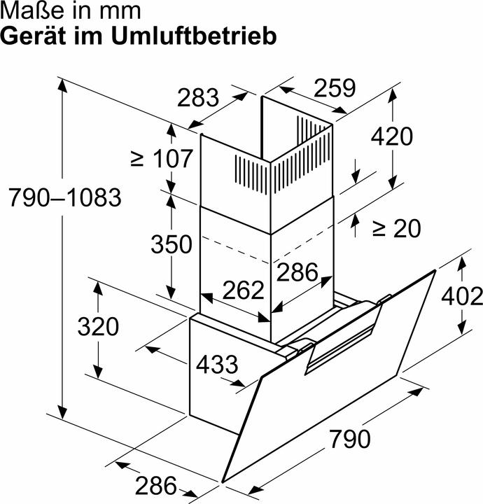 Actual product image Bosch Hausgeräte Series 4 DWK87FN60 (Wall hood)