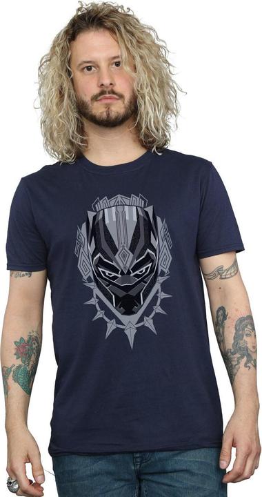 Actual product image Mens Black Panther Head T-Shirt (3XL)