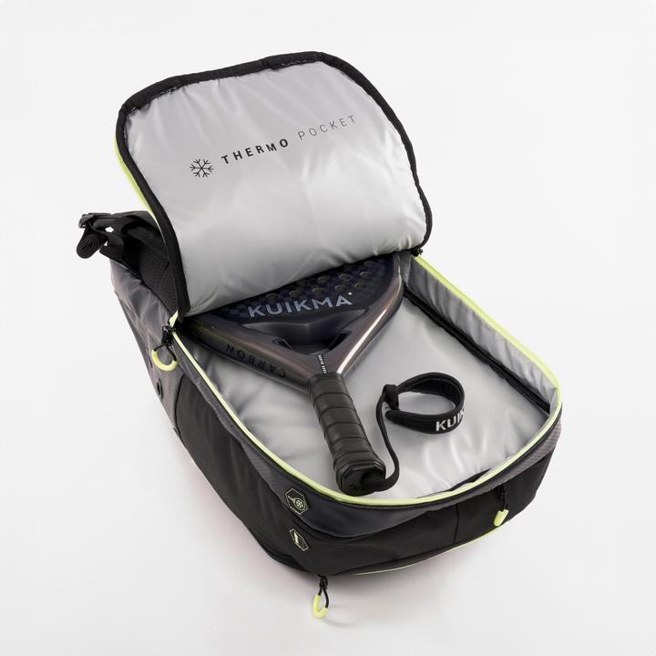 Image du produit Kuikma Sac à dos isotherme pour padel 30 litres - PBP 900 gris/jaune