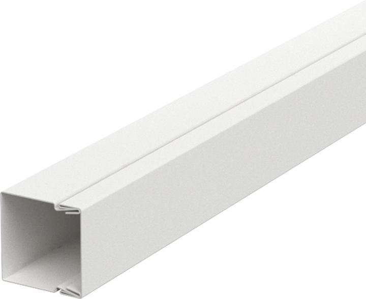 Produktbild OBO Bettermann OBO LKM30030RW LeitungsfÃ¼hrungskanal mit Bodenlochung 30x30x2000, St, FSK, reinw (200 cm)
