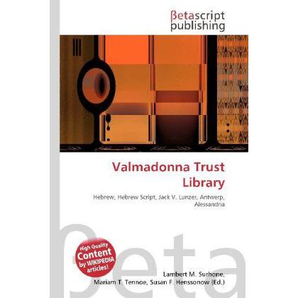 Valmadonna Trust Library, Fachbücher