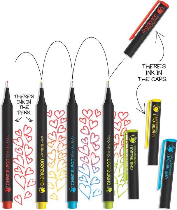 Actual product image Chameleon Fineliner Set (Multicoloured, 48 x)