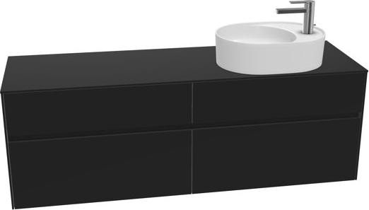 Actual product image Villeroy & Boch Collaro washbasin cabinet 1600x548x500 mm, 4 drawers, for washbasin right, C067 (167 x 62 x 57 cm)