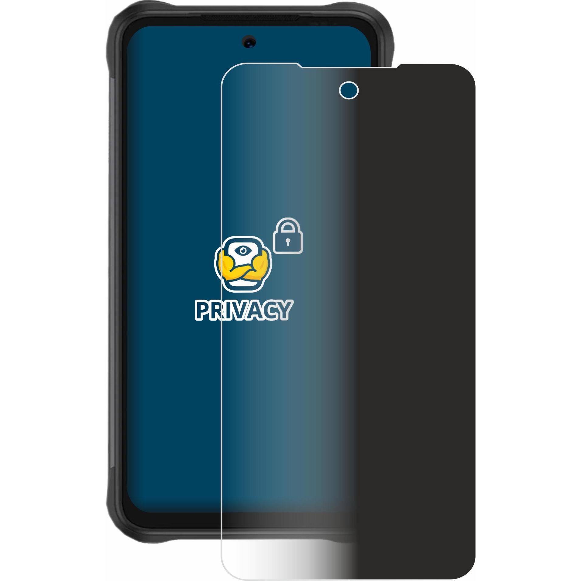 Thumbnail - BROTECT Sichtschutzfolie Anti-Spy Privacy Folie Blaulicht-Schutz (1 Stück, Umidigi Bison), Smartphone Schutzfolie, Blau