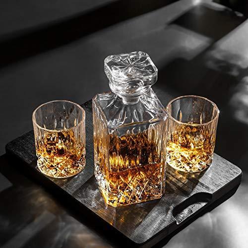Actual product image Kanars 5 piece whiskey decanter set