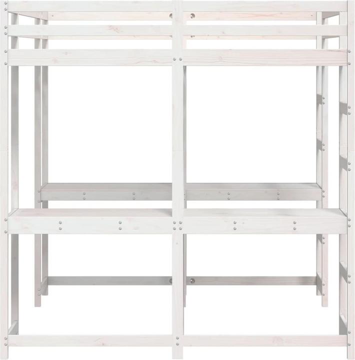 Produktbild vidaXL Hochbett mit Schreibtisch & Leiter (160 x 200 cm)