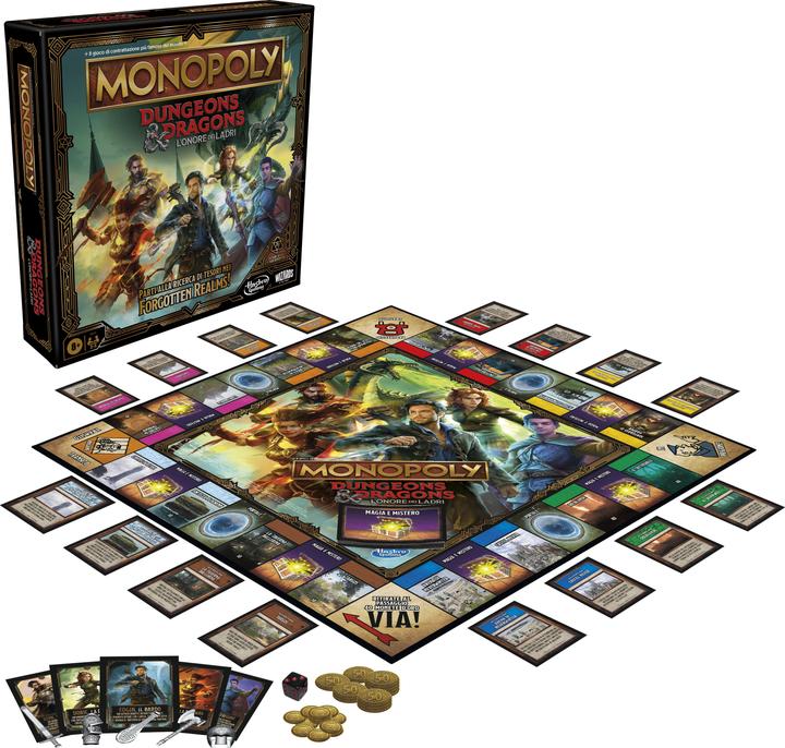 Immagine prodotto Monopoly Dungeons & Dragons: L'onore tra i ladri gioco ispirato al film, D&D gioco da tavolo f (Italiano)