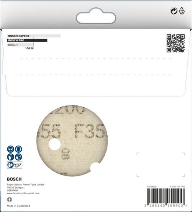 Actual product image Bosch Professional Zubehör PRO F355 sanding sheet, 150 mm, G1200 (1200)