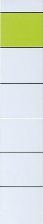 Actual product image Biella Back label narrow/short 30 x 190 mm (W x H) white/green 10 pcs./pack.